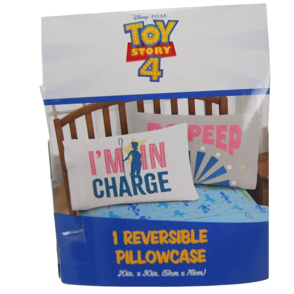 Disney Pixar Toy Story 4 Bo Peep Reversible Standard 20 x 30 Pillowcase